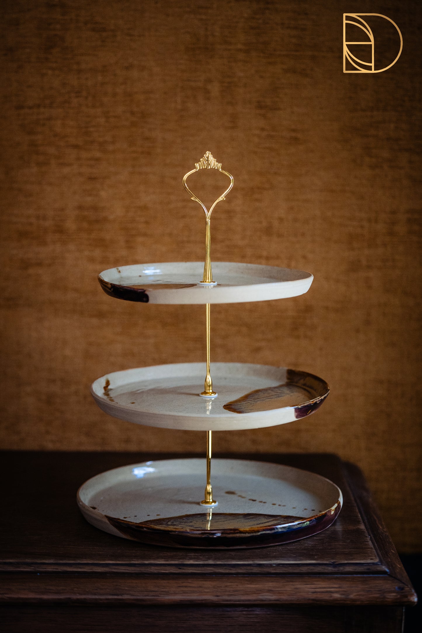 Etagere met 10 bordjes