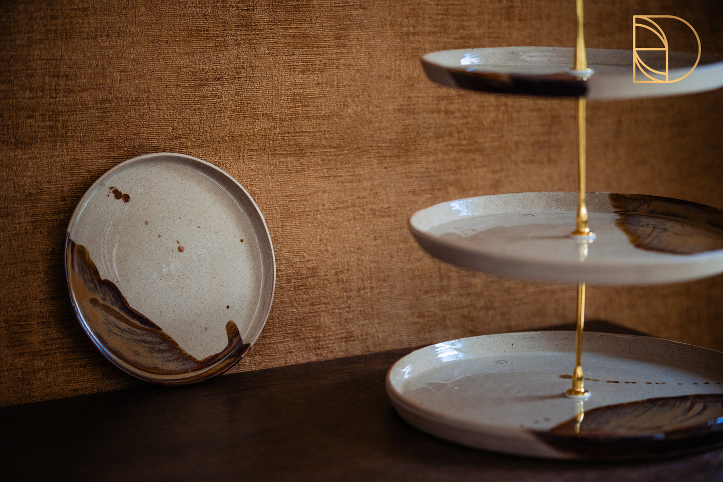 Etagere met 10 bordjes