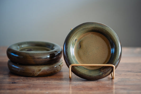 Donut bordje S donkergroen