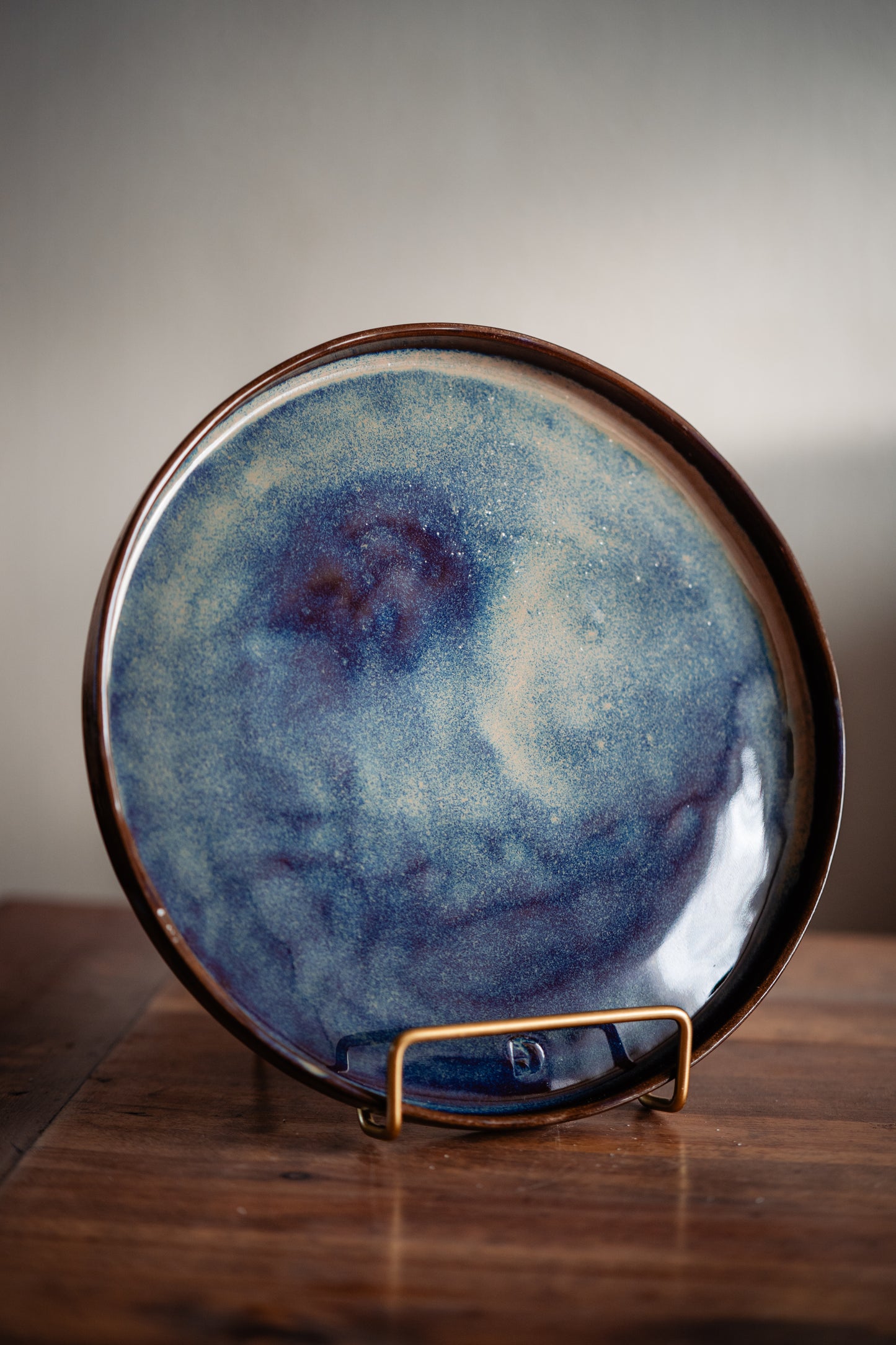 Dinerbord Roze/blauw