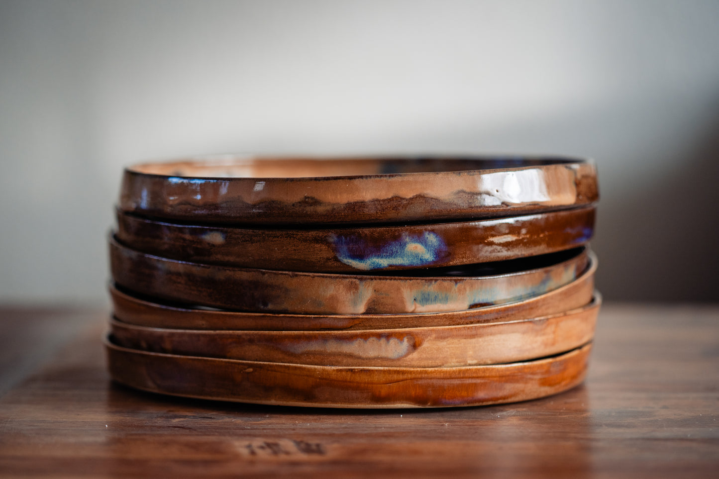 Dinerbord Roze/blauw