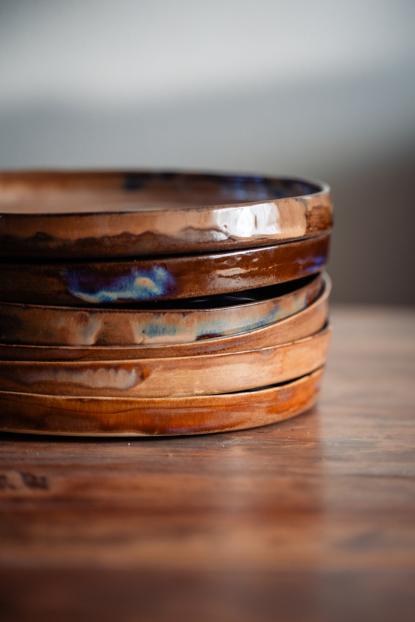 Dinerbord Roze/blauw