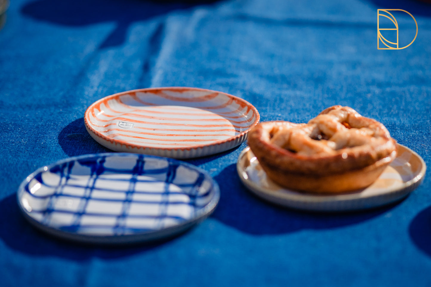 Handbeschilderd bord XS Blauw
