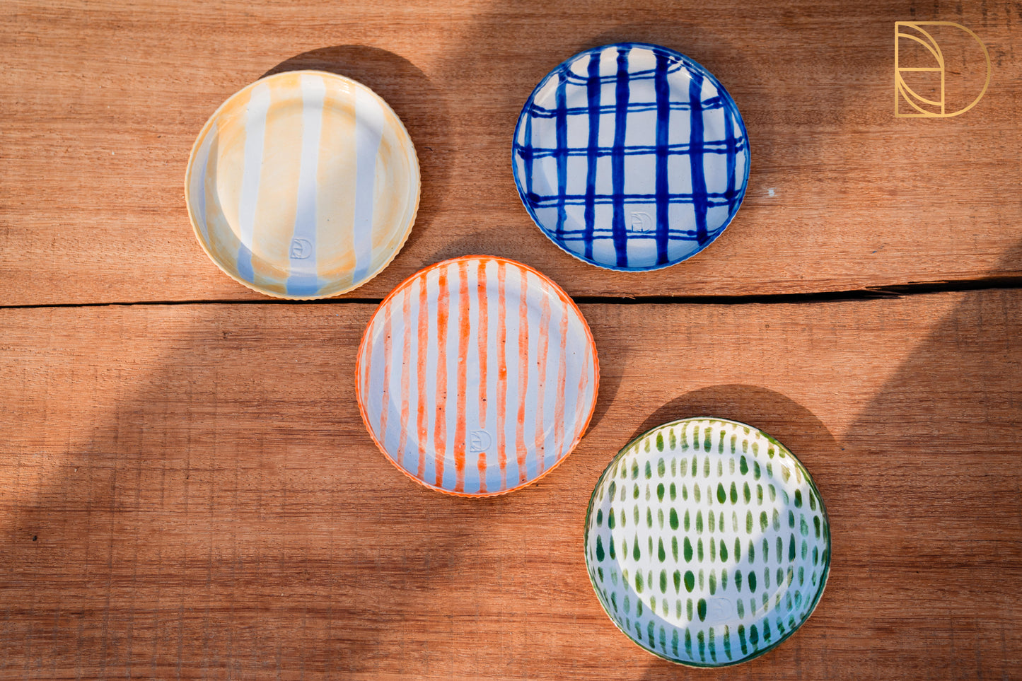 Handbeschilderd bord XS Blauw